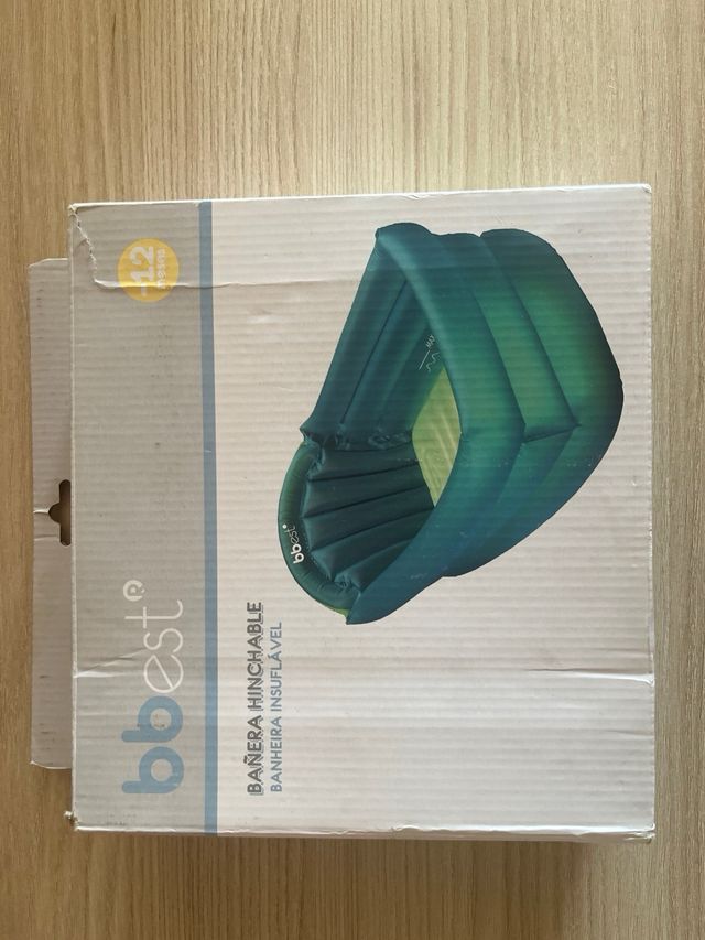 Bañera hinchable bebé Bbest azul y verde