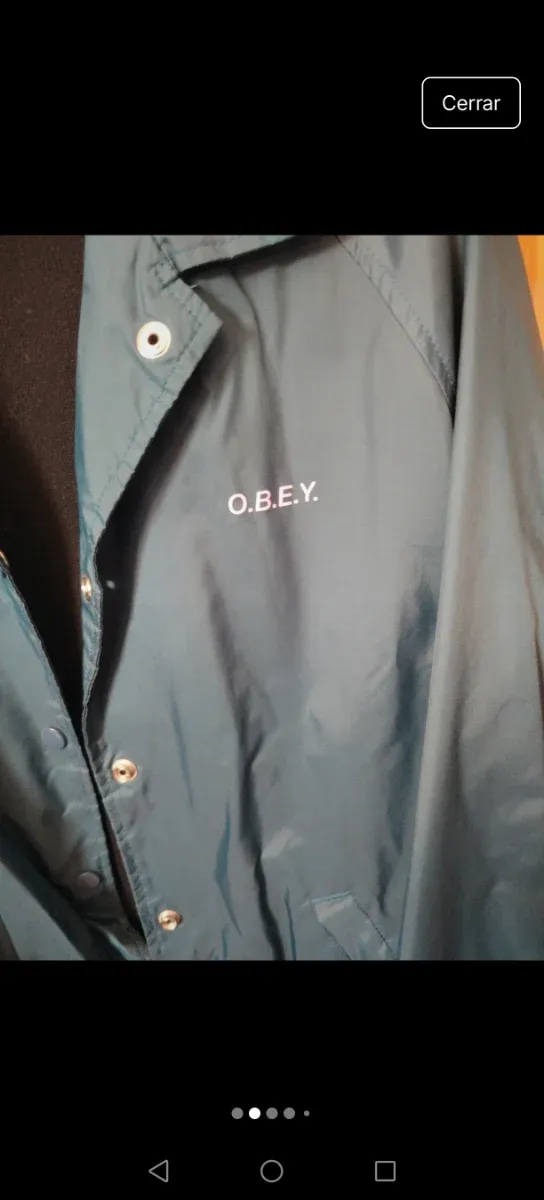 Chaqueta cortavientos Obey azul