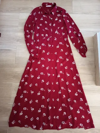 Vestido camisero estampado floral