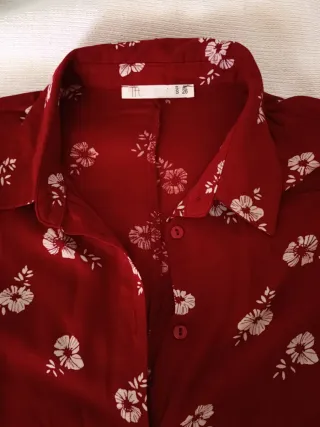 Vestido camisero estampado floral