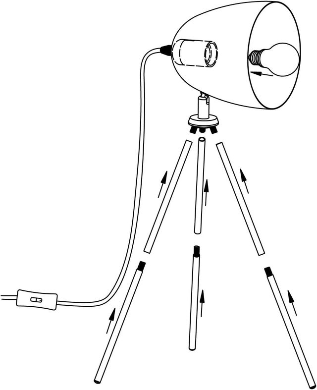 Lámpara de pie, Eglo Dundee, verde
