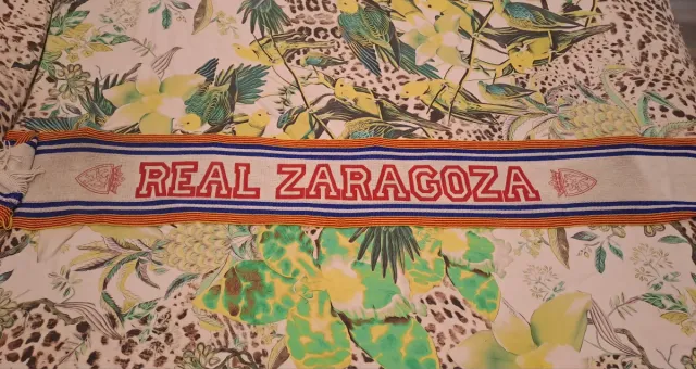 Bufanda Real Zaragoza Fútbol Años 90