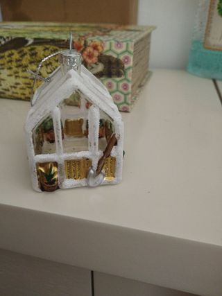 Adorno Navideño Invernadero Cristal