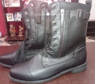 Botas Militares Unisex Negras