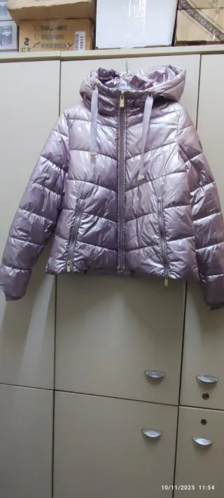 Piumino imbottito lilla