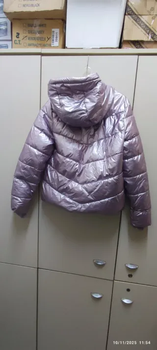 Piumino imbottito lilla