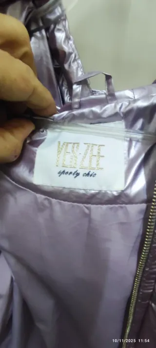 Piumino imbottito lilla