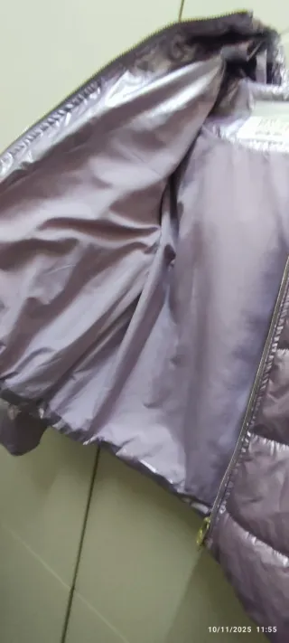 Piumino imbottito lilla