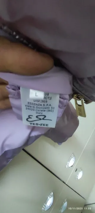 Piumino imbottito lilla