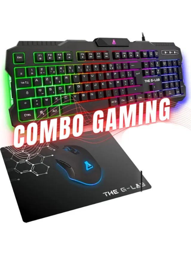 Teclado, ratón y alfombrilla marca The G-Lab