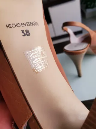 Zapatos de tacón ETIEM marrones, pura piel