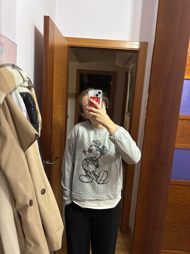 Jersey Mickey Mouse gris