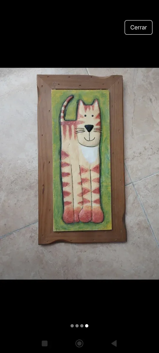 Cuadros de animales de madera