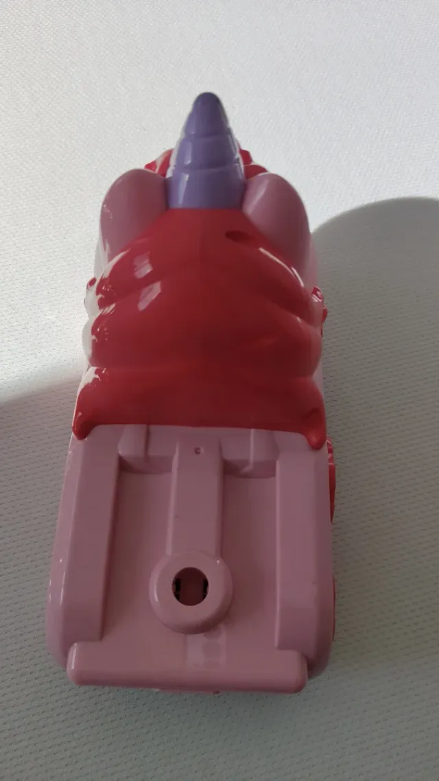 Unicornio rosa con luz y sonido