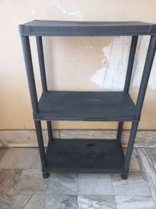 Scaffale 3 ripiani nero