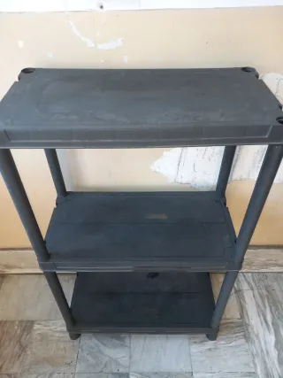 Scaffale 3 ripiani nero