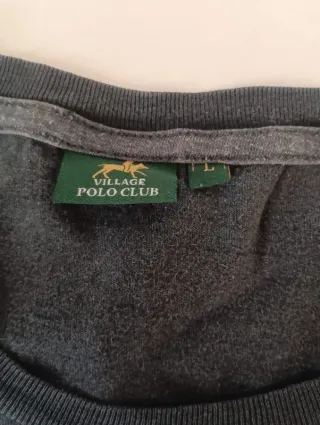 Camiseta manga larga negra con logo