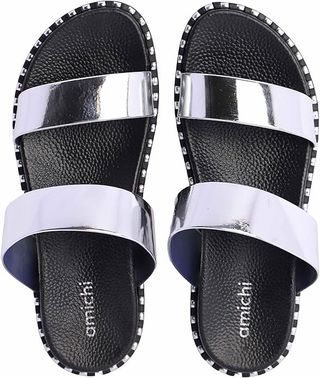 Chanclas AMICHI Mujer Talla 37 Plata
