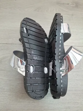 Chanclas AMICHI Mujer Talla 37 Plata