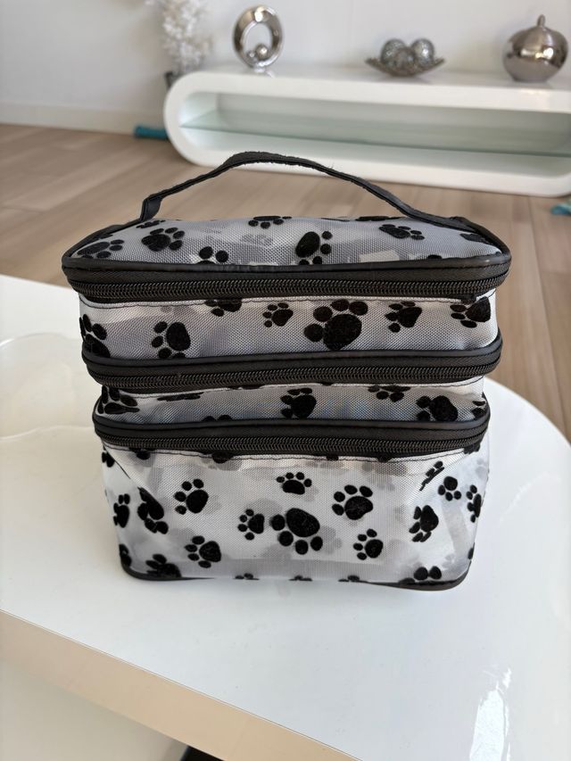 Neceser doble estampado huellas