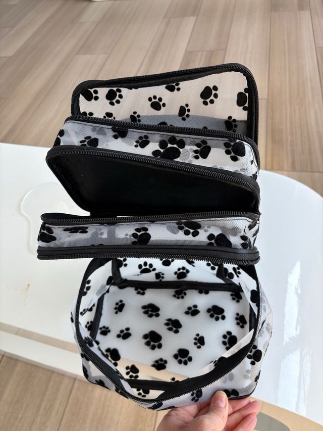 Neceser doble estampado huellas