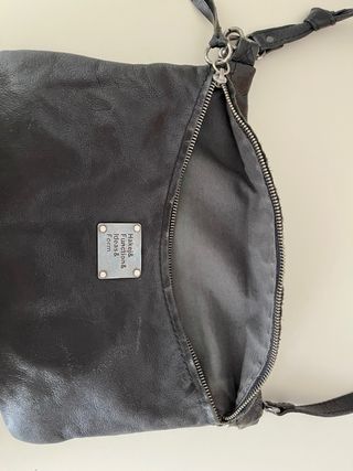Bolso Hakei Negro Piel