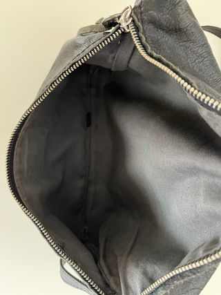 Bolso Hakei Negro Piel