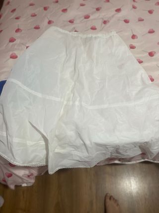 Vestido de Novia Blanco Talla XS /S M con cancán