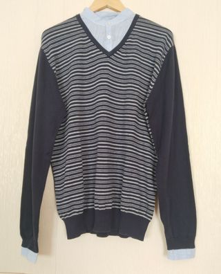 Jersey efecto camisa Adolfo Domínguez