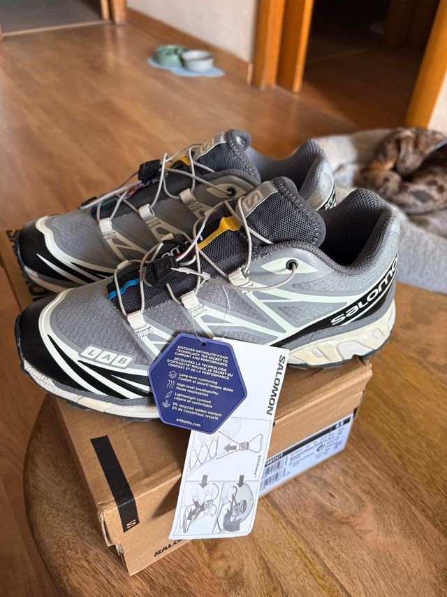 Salomon XT6 Talla 40 Gris/Blanco