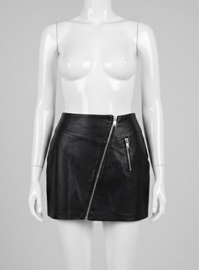 Falda efecto piel Stradivarius Talla M