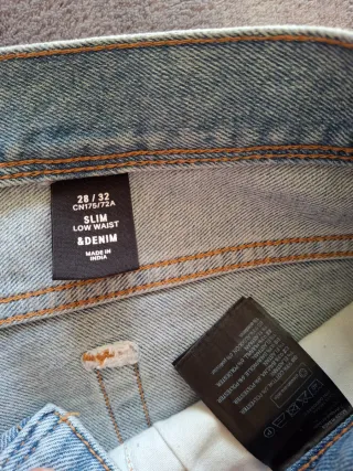 Pantalón vaquero Denim Slim Azul Talla 28/32