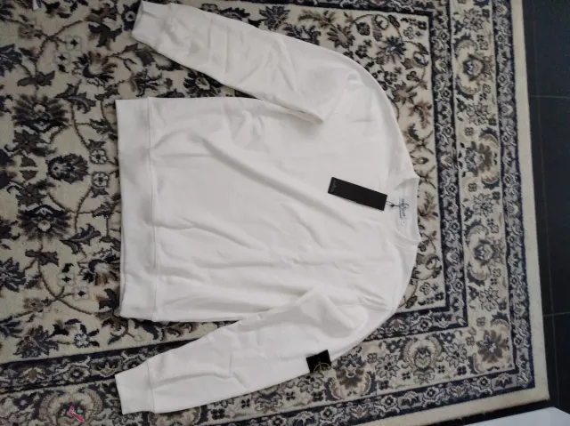 Sudadera Stone Island Blanca Talla M