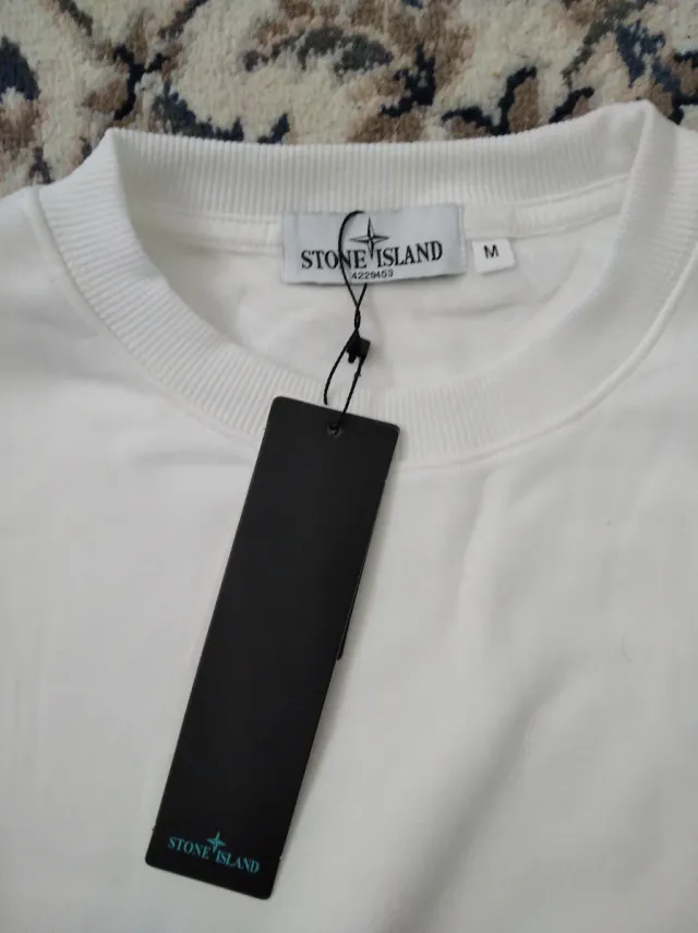 Sudadera Stone Island Blanca Talla M