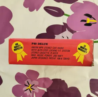 Rádio Auto Ferrari F40 Stereo Cassete