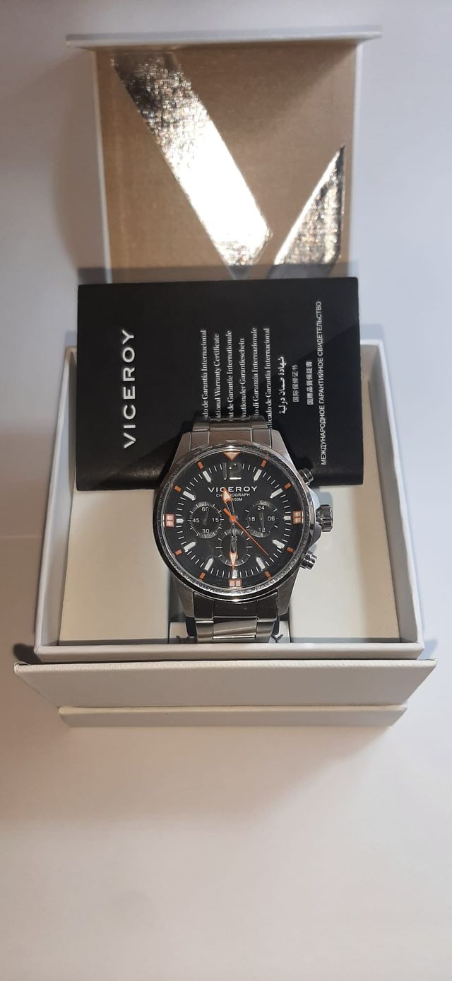 Reloj Viceroy Cronógrafo Hombre Negro/Plata