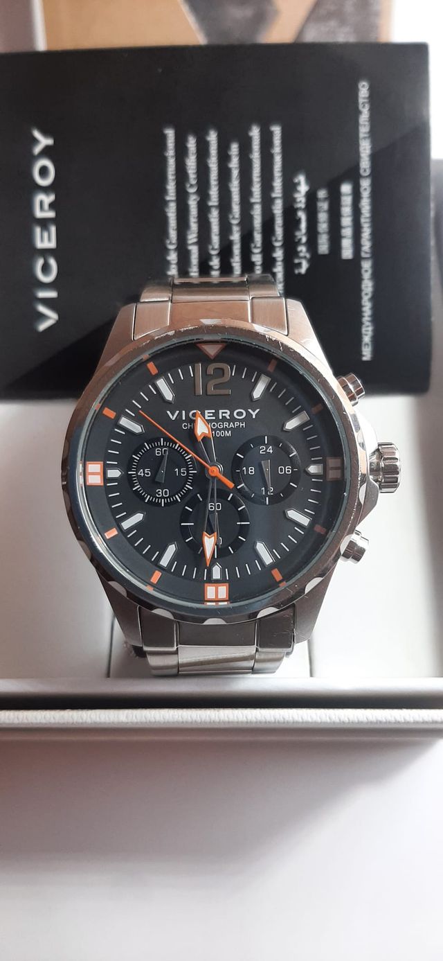 Reloj Viceroy Cronógrafo Hombre Negro/Plata