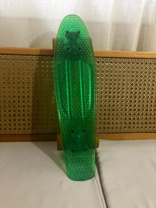 Monopatín Penny Board Verde Transparente