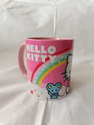 Taza Hello Kitty Rosa Arcoíris