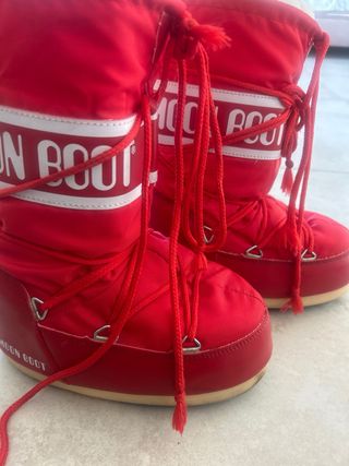 Moon Boot Rojo Original Talla Niño