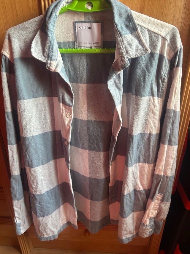 Camisa cuadros Bershka Talla M