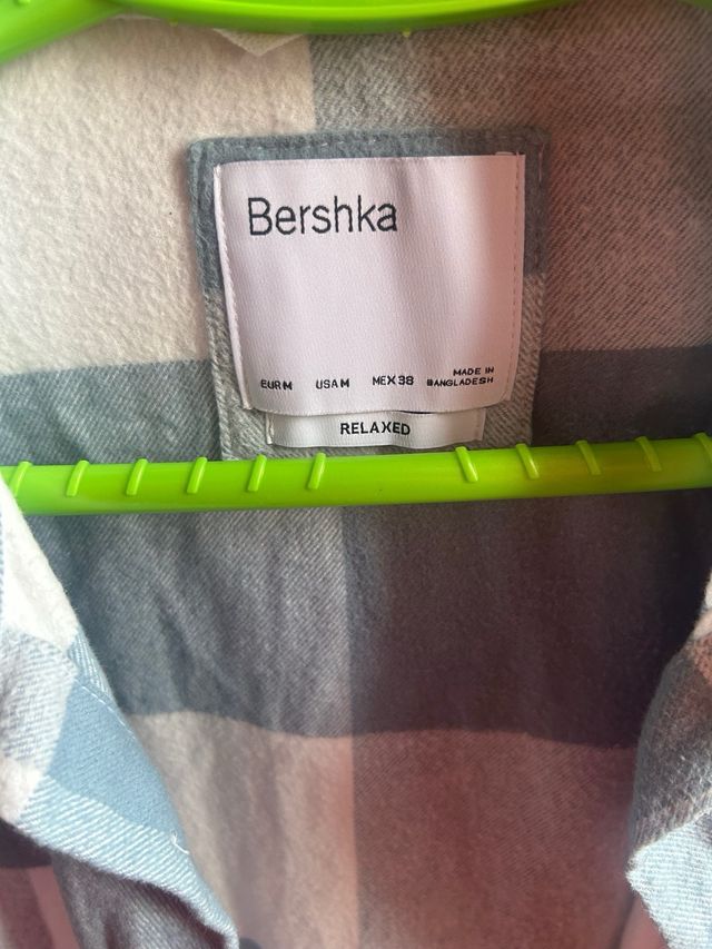 Camisa cuadros Bershka Talla M