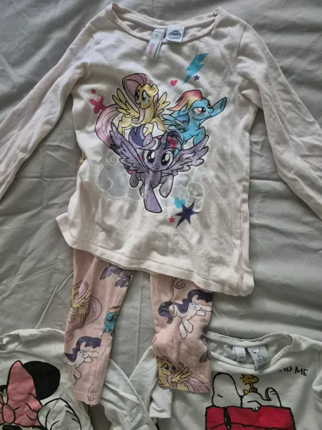 3 Pijamas Niña My Little Pony, Minnie, Snoopy