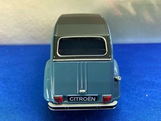 COCHE ESCALA 1:24 CITROEN 2CV GRIS AZULADO WELLY