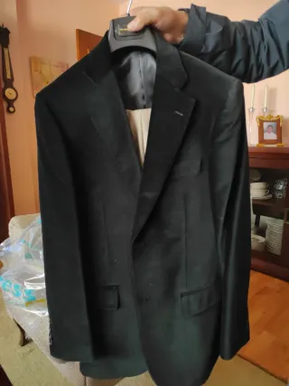 Chaqueta de ante negra