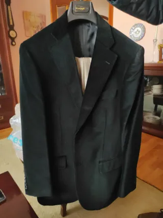 Chaqueta de ante negra