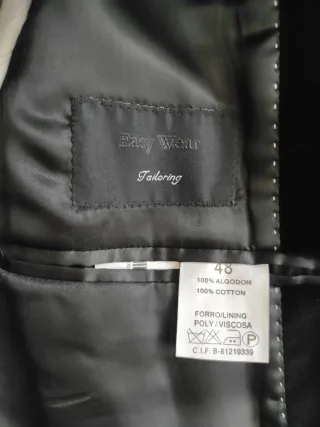 Chaqueta de ante negra