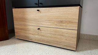 Mueble modular ya montado.