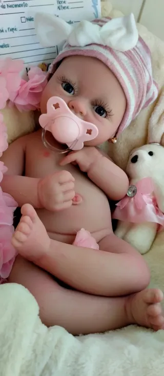 Bebé Reborn Silicona 39 cm