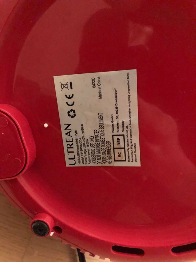 Freidora de aire Ultrean